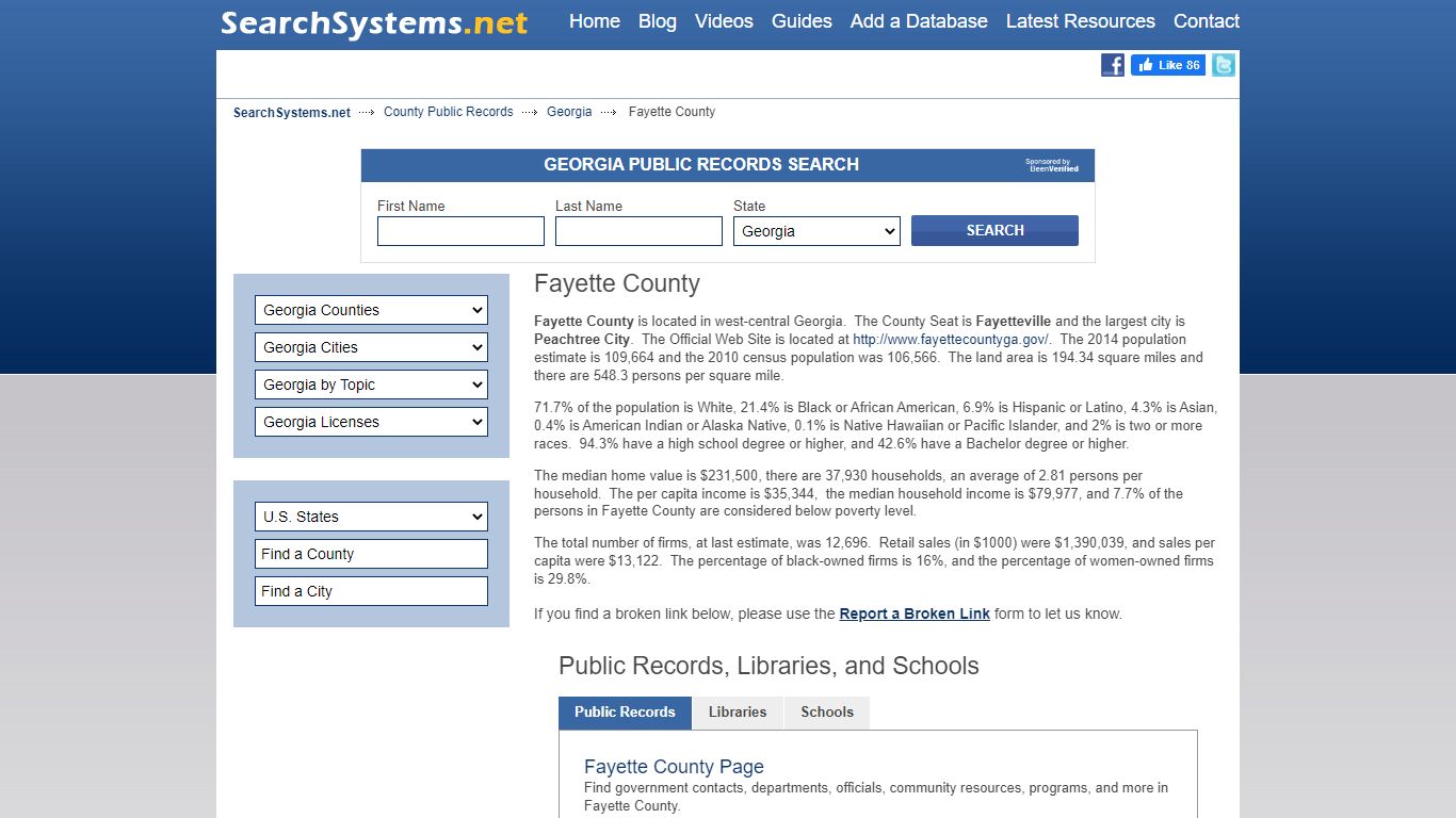 Fayette County Criminal and Public Records